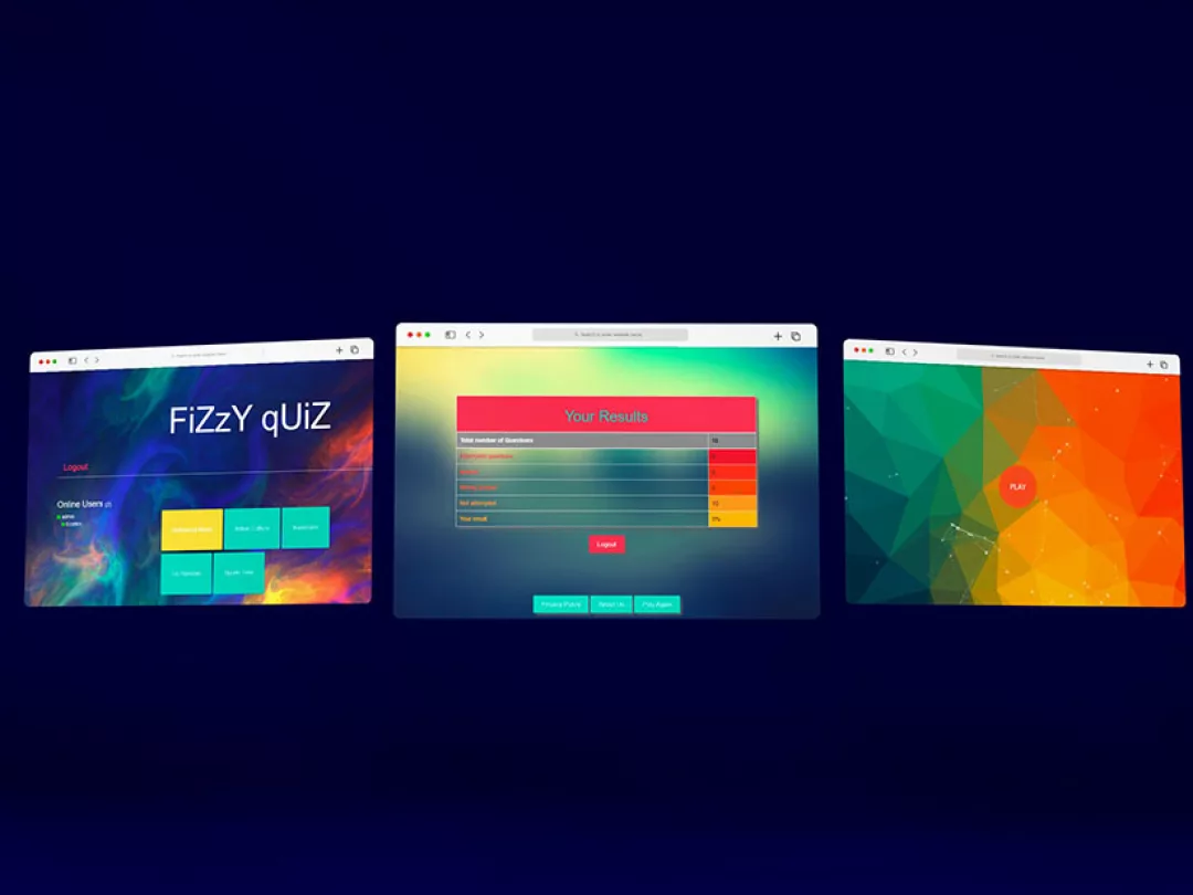 Fizzy Quiz Web App